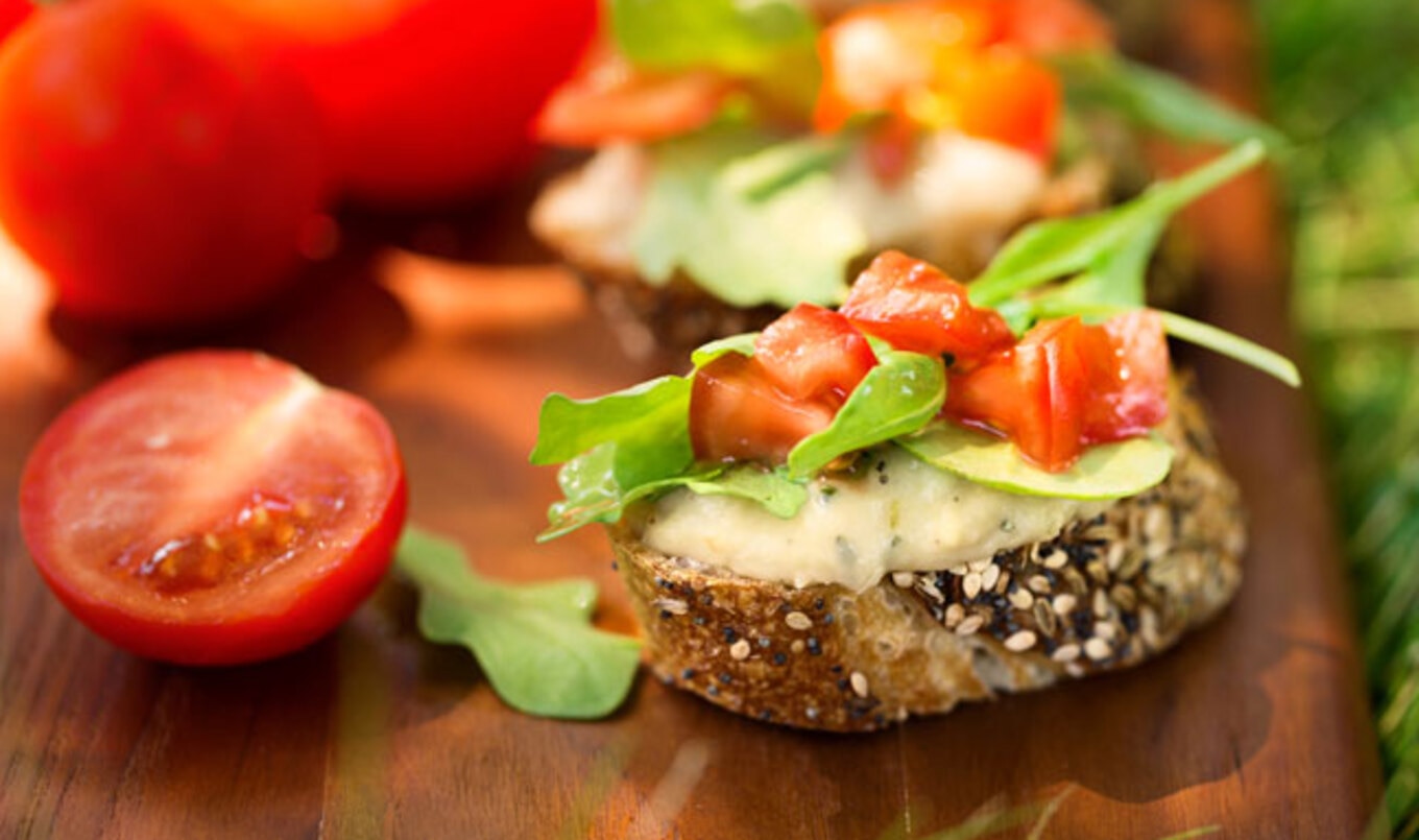 Vegan White Bean Bruschetta