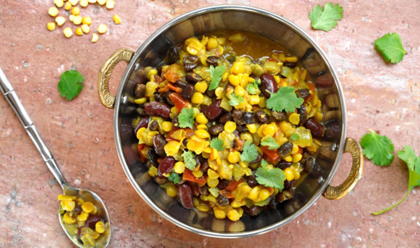 Vegan Indian Three Bean Dal Soup