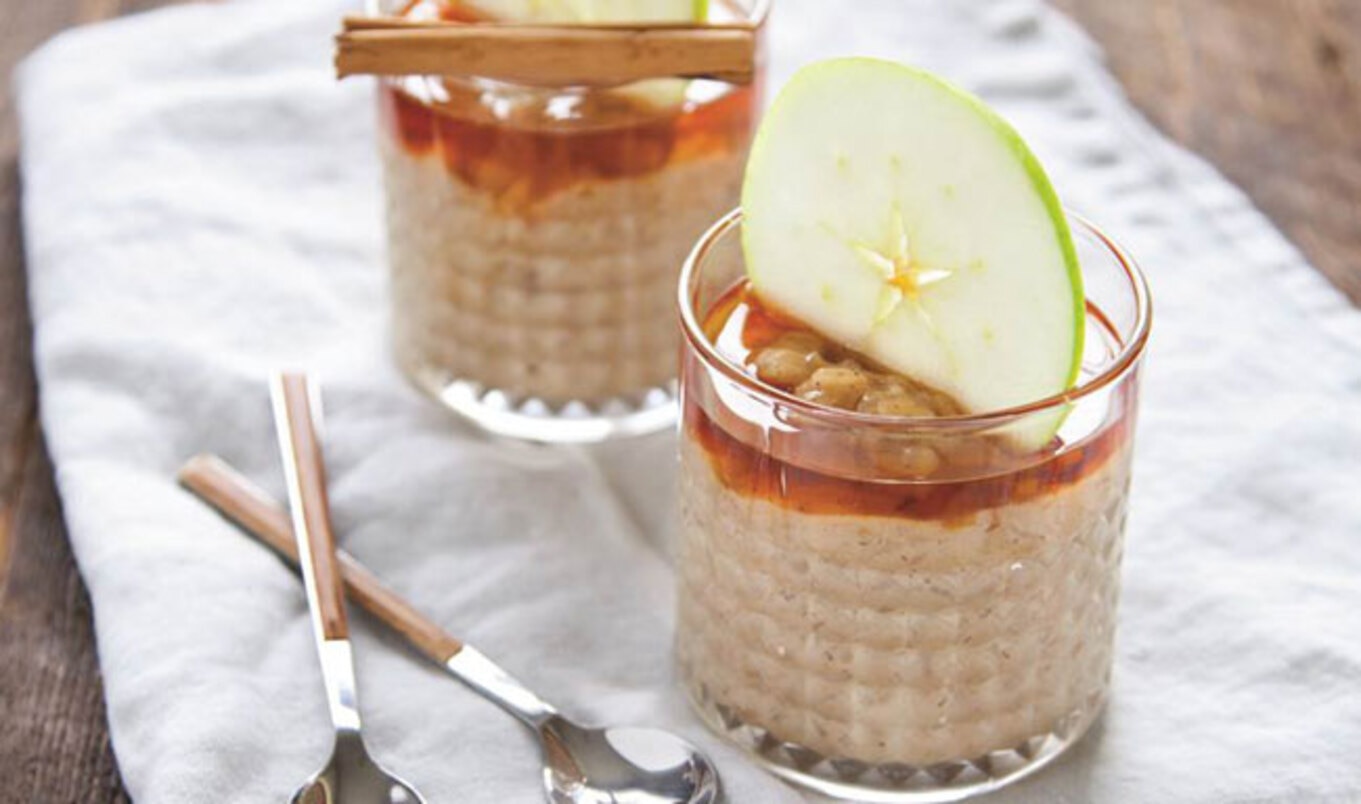 Creamy Vegan Apple-Cinnamon Rice Pudding