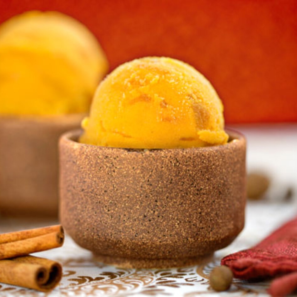 Dairy-Free Pumpkin Spice Frozen Yogurt