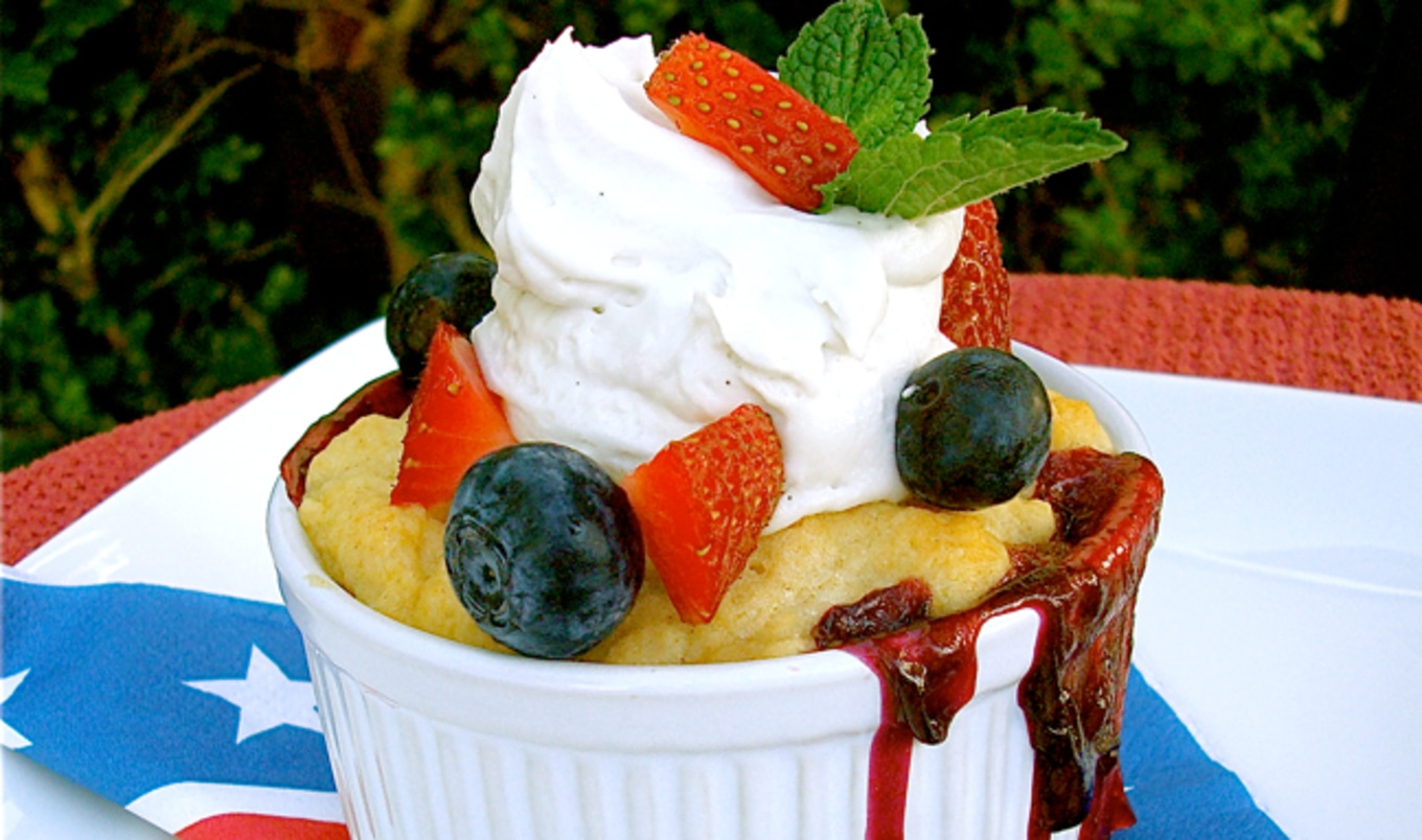 Vegan Seasonal Berry Cobbler With Vanilla Bean Whip