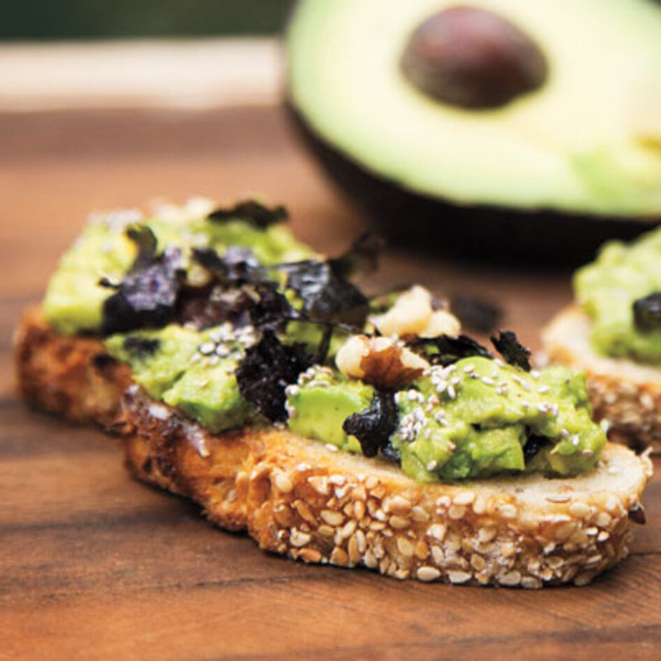 Vegan Avocado Nori Crostini