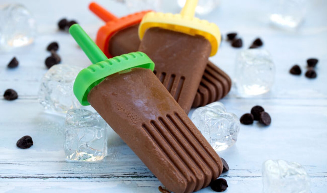 4-Ingredient Vegan Chocolate Pudding Pops